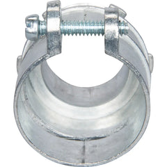 TOPAZ Topaz 156 2 BX Flex Connector, Straight, Squeeze Type, Die-Cast Zinc
