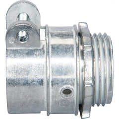 TOPAZ Topaz 156 2 BX Flex Connector, Straight, Squeeze Type, Die-Cast Zinc