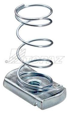 TOPAZ Topaz 2111 1/4 - 20 Spring Nut, Steel