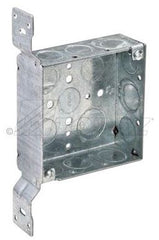 TOPAZ Topaz B8544 4 Square Box W/FL Bracket 1-1/2 Deep 1/2 &3/4 KO