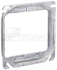 TOPAZ Topaz R2242 4 Square Steel Ring Raised 1/2 2-GANG 5.4CU