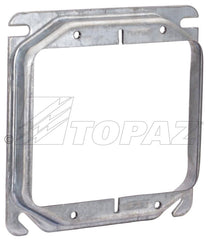 TOPAZ Topaz R2242 4 Square Steel Ring Raised 1/2 2-GANG 5.4CU