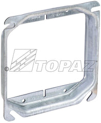TOPAZ Topaz R2243 4 Square Steel Ring Raised 5/8 2-GANG 7.0CU