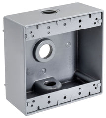 TOPAZ Topaz WB2350 1/2 3-Hole Weatherproof Gang Box