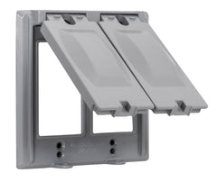 TOPAZ Topaz WC2225 2-Gang Gray Weatherproof Cover