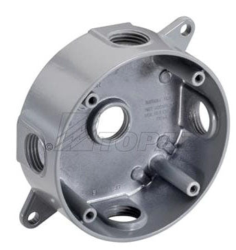 TOPAZ Topaz WRB1550 1/2 4-Hole Round Box