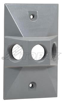 TOPAZ Topaz WCR1350 3-Hole Receptacle Cover