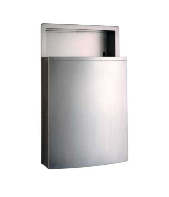 BOBRICK Bobrick 43644 ConturaSeries® Recessed Waste Receptacle with LinerMate® Replacement 43644 for Bobrick