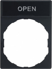 SCHNEIDER ELECTRIC Square D ZBY2313 Rectangular Legend Plate Open 30mm