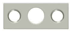 DELTANA Deltana SP7FBR15 Strike Plate 7 Inch Flush Bolt Satin Nickel