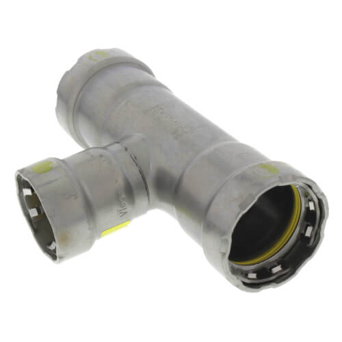 VIEGA Viega 25341 MegaPressG 1 inch x 1 inch x 3/4 inch Press Carbon Steel Reducing Tee