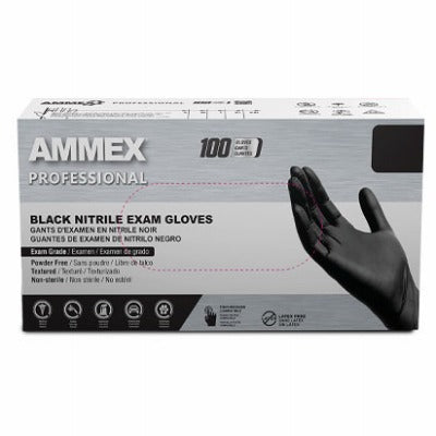 AMMEX Ammex Corporation ABNPF44100 Nitrile Exam Gloves Medium 100ct