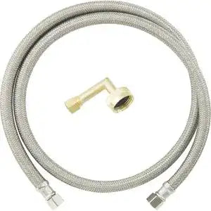 BRASSCRAFT BrassCraft B1-72DW12P Braided Flexible Water Supply Connector with Garden Hose Elbow