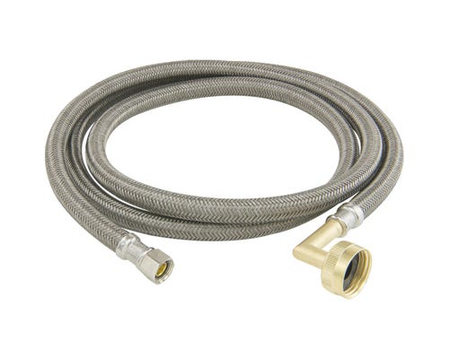 BRASSCRAFT BrassCraft B1-72DW1P 72 inch Polymer Braided Flexible Water Supply Connector with Garden Hose Elbow
