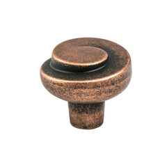 BERENSON Berenson 7129-1RC-C Sonata Rustic Copper Knob 1-3/16 Inch Diameter