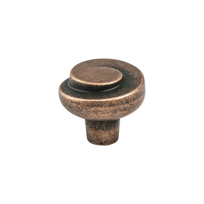 BERENSON Berenson 7129-1RC-C Sonata Rustic Copper Knob 1-3/16 Inch Diameter