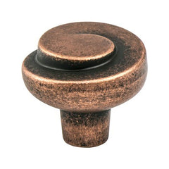 BERENSON Berenson 7129-1RC-C Sonata Rustic Copper Knob 1-3/16 Inch Diameter