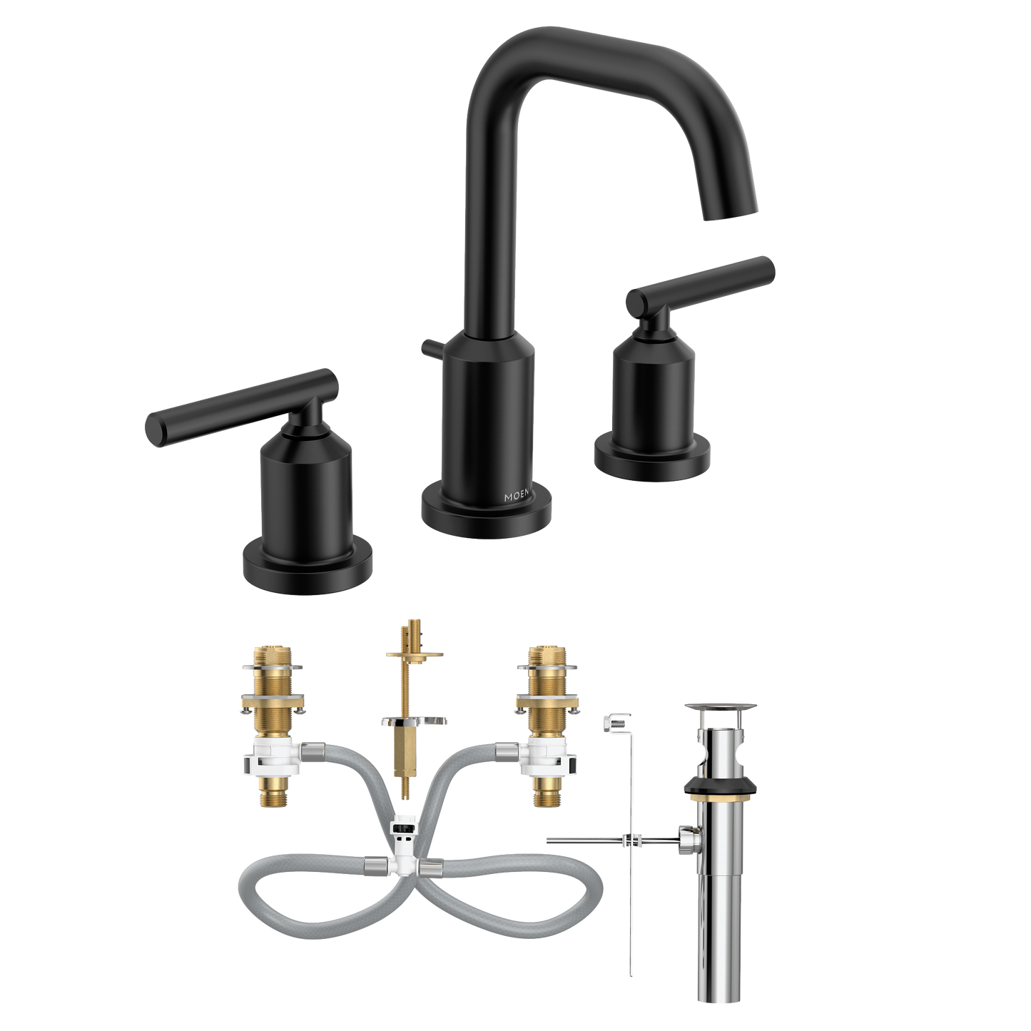 MOEN Moen TV6142BZG Gibson Two-Handle High Arc Bathroom Faucet