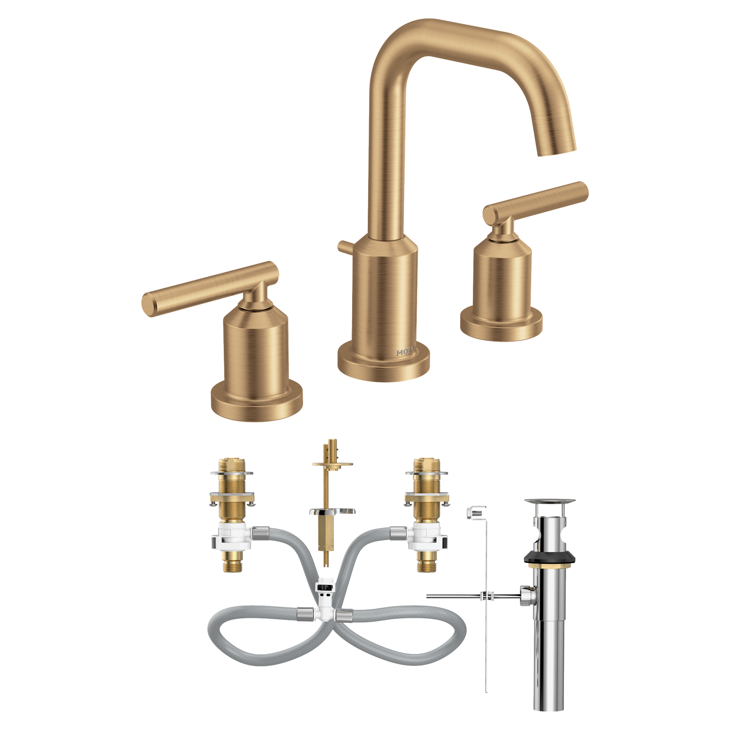MOEN Moen TV6142BZG Gibson Two-Handle High Arc Bathroom Faucet