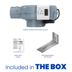 APRILAIRE Aprilaire V42SNX Fresh Air Ventilator w/ Backdraft Damper & 8120X Digital Ventilation Control
