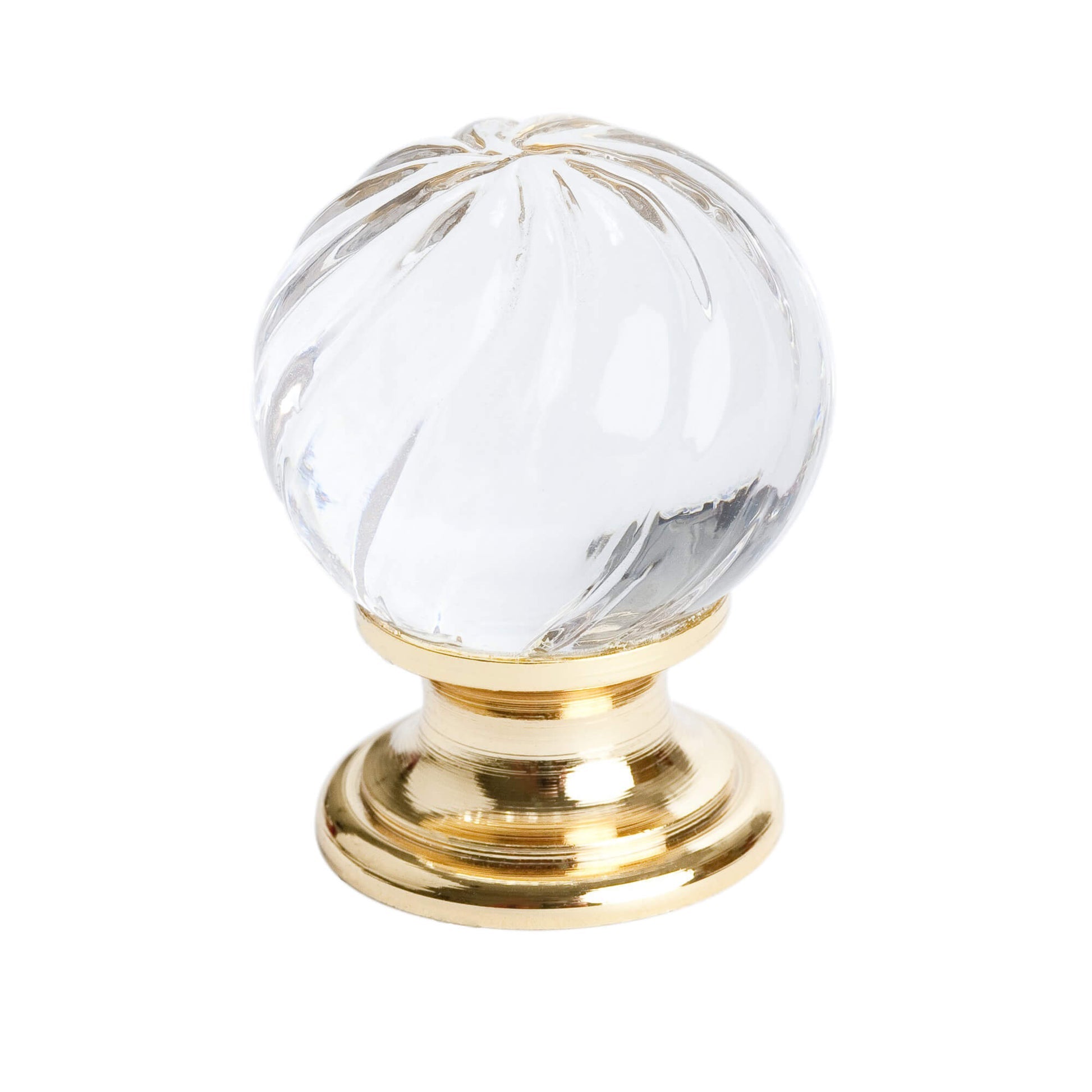 BERENSON Berenson 7031-907-C Europa Collection Crystal Zinc Swirled Knob 1-3/16 in Dia