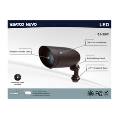 SATCO Satco 62-5901 LED 6W Landscape Flood RGB and 2700K-5000K Tunable White