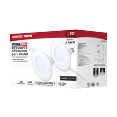 SATCO SATCO S29599 12WLED/5-6''TRIM/5CCT/120V/2PK
