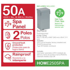TELEMECANIQUE TELEMECANIQUE HOME250SPA Homeline Spa Panel 50-Amp