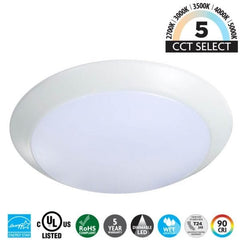 TOPAZ Topaz SDL4/8W/WH/D/CTS-46 LED Surface Mount Disk Light 8W 4inch CCT Selectable