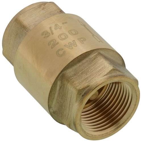 WEBSTONE Webstone H-10743W Threaded Spring Loaded Check Valve 3/4 Lead Free