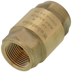 WEBSTONE Webstone H-10743W Threaded Spring Loaded Check Valve 3/4 Lead Free