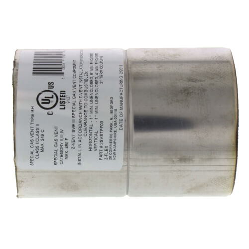 Z-FLEX Z-FLEX 2SVSTPF03 Z-Vent Termination Coupling 3 inch