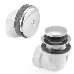 SIOUX CHIEF Sioux Chief 973-5401C04 Ezy Touch Bath Drain Half Kit PVC Zinc