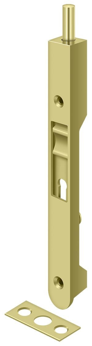 DELTANA Deltana 7FBR3 Flush Bolt Heavy Duty 7 Inches Bright Brass