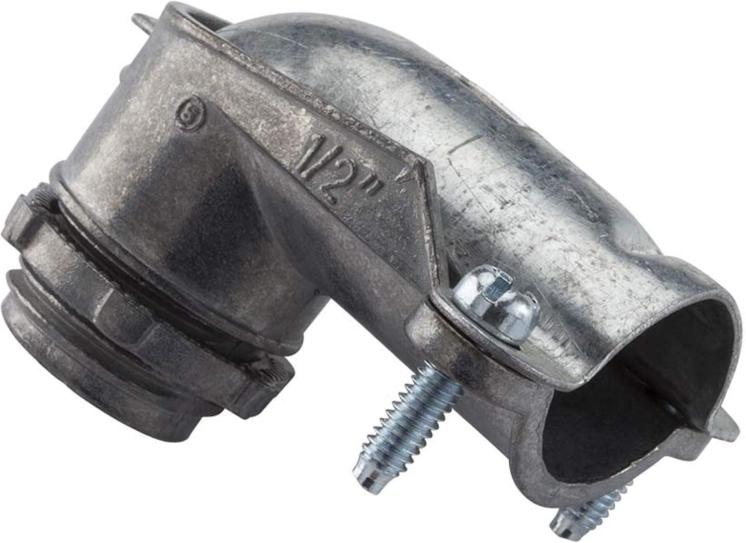 HALEX Halex 91100 3/8 in. clamp 90 degree armored cable/conduit connector (pack)