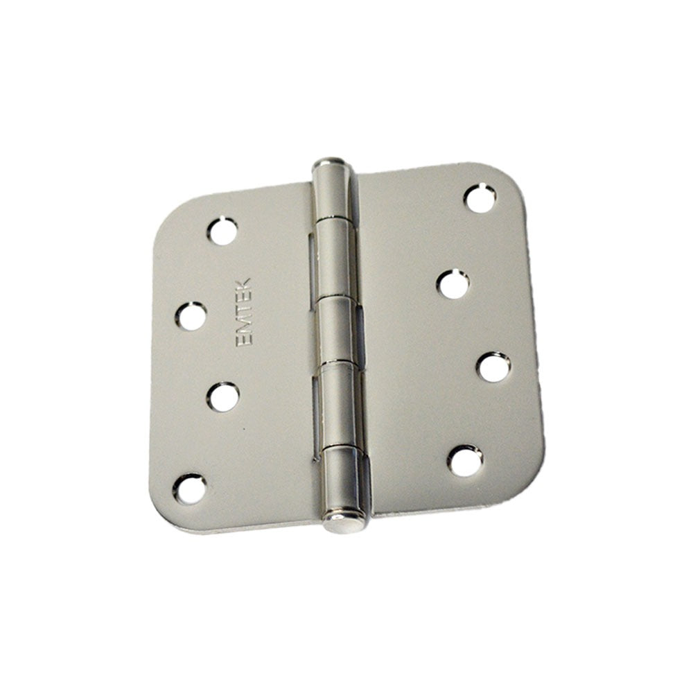 EMTEK Emtek 91034US14 Steel Door Hinge Pair Polished Nickel 4x4