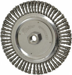 WEILER Weiler 94666 Knotted Wheel Brush 6-7/8 Inch Carbon Steel