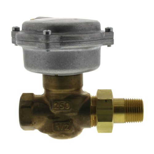 SIEMENS Siemens 257-02039 Valve Assembly ANSI 250 2-Way Normally Open 1/2-Inch Female by Union Male 2.5 Cv 3 to 8 Psi Spring Range Pneumatic