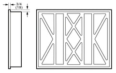RESIDEO Resideo FC40R1029/U FC40R1029 20X30X4 Step Down Pleated Air Filter MERV 10