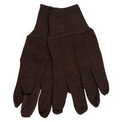 MCR SAFETY MCR Safety 7100P Brown 8oz Jersey Work Gloves, Clute Pattern, Size Large