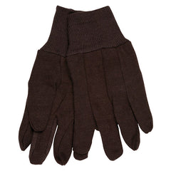 MCR SAFETY MCR Safety 7100P Brown 8oz Jersey Work Gloves, Clute Pattern, Size Large