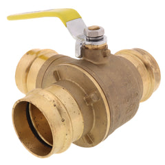 WEBSTONE Webstone H-80747W 2 Press 3-Way DZR Brass T-Flow Ball Valve (Lead Free)