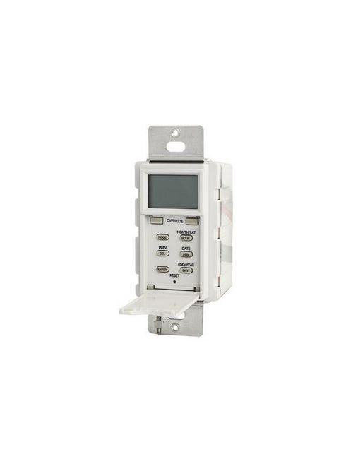 TORK Tork SS703Z 120/277 VAC 60 Hz 15 Amp 7 Day White SPST Astronomic In-Wall Digital Time Switch