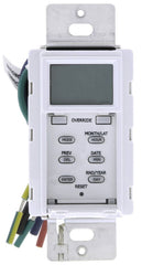 TORK Tork SS703Z 120/277 VAC 60 Hz 15 Amp 7 Day White SPST Astronomic In-Wall Digital Time Switch