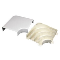 LEGRAND Wiremold 5411FO Flat Non-Metallic Raceway Elbow, 90 deg Bend, 2 in Bend Radius, 1-11/16 x 5-1/4 in OD