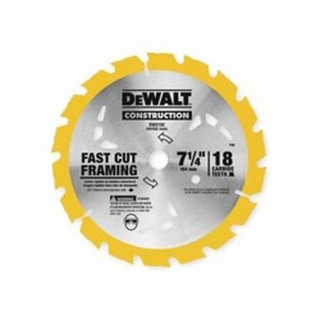 DEWALT DeWalt DW3192 Circular Saw Blades, 7-1/4 Diameter, 18 Teeth