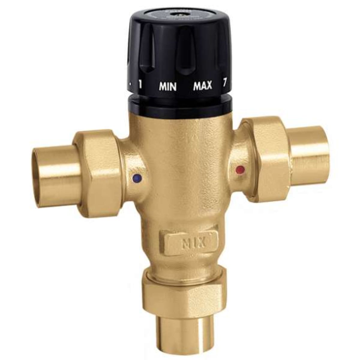 CALEFFI Caleffi 521609AC 521 Series 1 in. Sweat Union Thermostat Mixing Valve