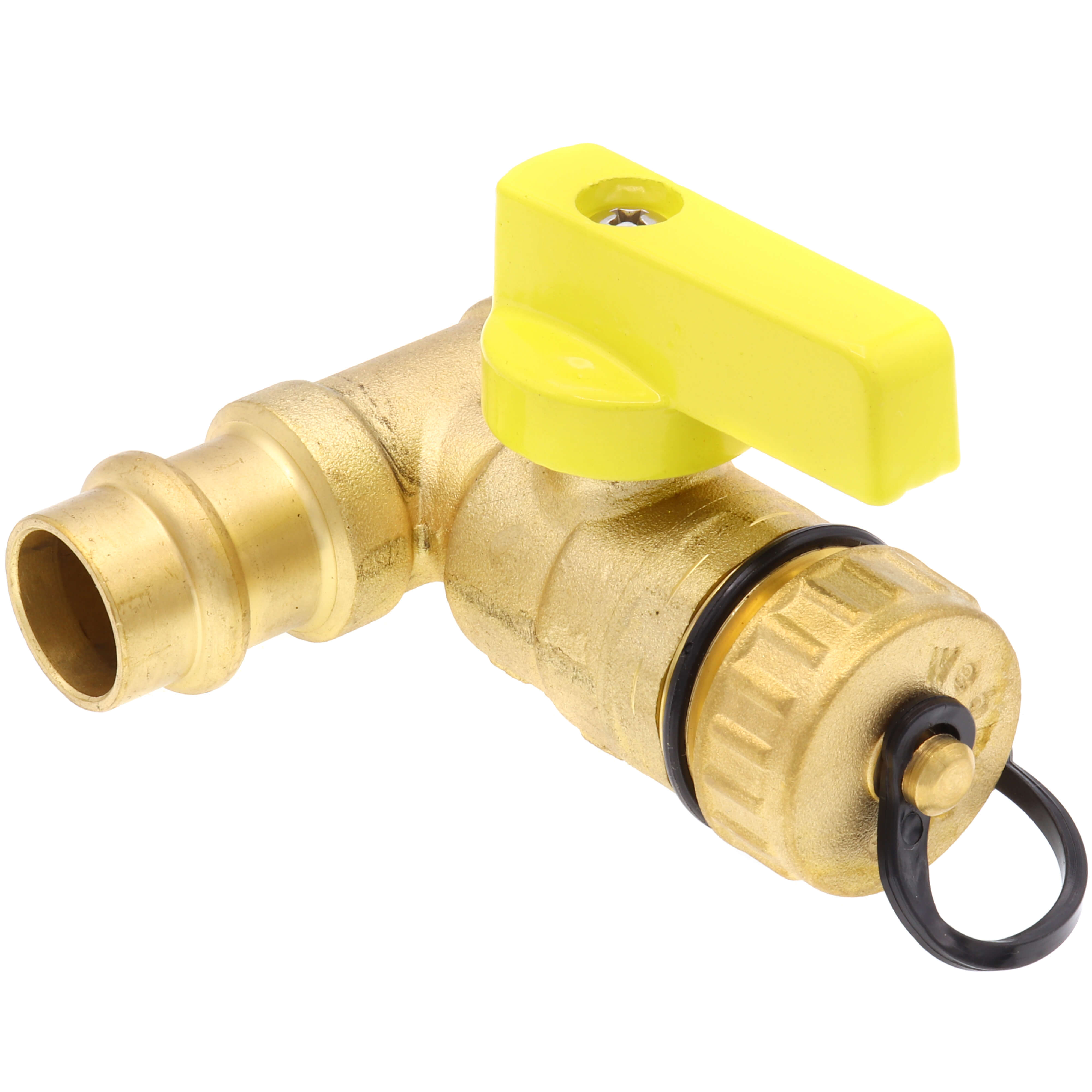 WEBSTONE Webstone H-80672W 1/2 Pro-Pal Press T-Drain Full Port Ball Valve w/ Hi-Flow Hose Drain Lead Free