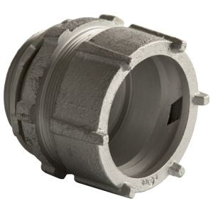 RACO Raco 1812 3 Inch Rigid/IMC Compression Connector, Steel/Malleable - Uninsulated
