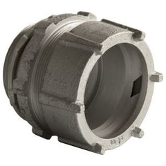 RACO Raco 1812 3 Inch Rigid/IMC Compression Connector, Steel/Malleable - Uninsulated